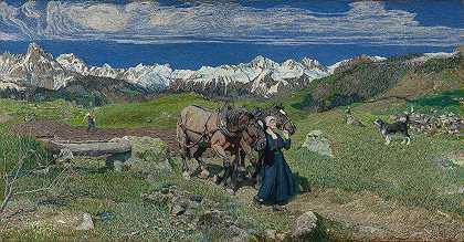 乔瓦尼·塞贡蒂尼的《阿尔卑斯山的春天》