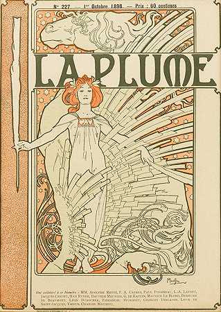 Alphonse Mucha的《La Plume》