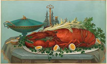 罗伯特·威尔基的《龙虾、鸡蛋、芹菜》