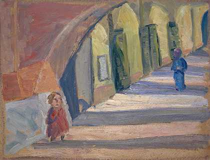 恩斯特·席斯的《拱廊下》