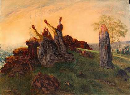 达·洛里亚·诺曼的《圣布里希德的逝世》