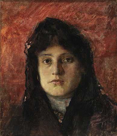 弗兰克·埃德温·斯科特的《女人的头像》