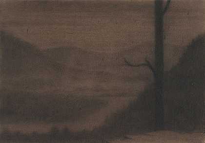 赫伯特·克劳利的《迷雾的河流风景》