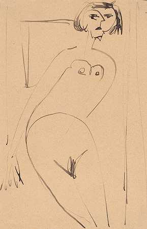 恩斯特·路德维希·凯尔希纳的《裸体》