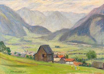 奥托·莫德松（Otto Modersohn）的《山谷之景》（Hindelang）