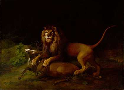 乔治·斯塔布斯的《狮子袭击雄鹿》