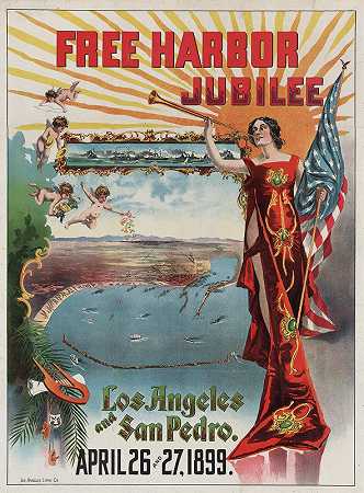 J.F.德比的《自由港禧年，洛杉矶和圣佩德罗》