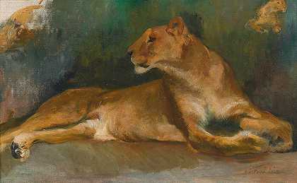 《休息的母狮》作者：Geza Vastagh