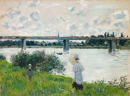 克劳德·莫奈的《铁路桥的长廊》（The Promenade with The Railroad Bridge，Argenteuil）