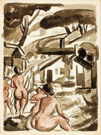 卡尔·纽曼（Carl Newman）的《四位女性裸体》