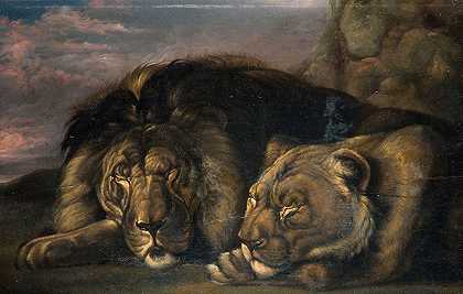 塞缪尔·瑞文的《睡狮与狮子》