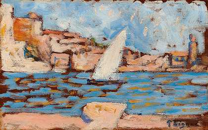 保罗·西格纳克（Paul Signac）的《Collioure.La Tartane》