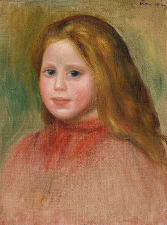 皮埃尔·奥古斯特·雷诺阿的少女肖像