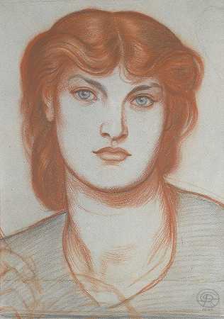 Dante Gabriel Rossetti为Regina Cordium创作的Alexa Wilding研究