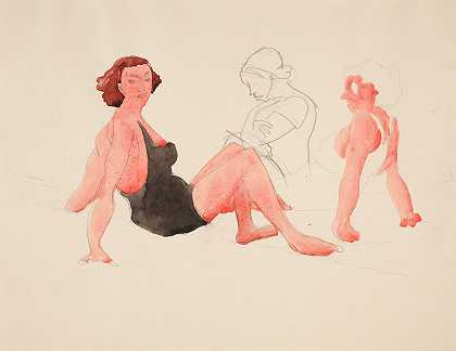 查尔斯·德茅斯的《普罗文斯镇海滩上的三个女人》
