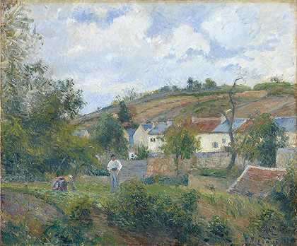 卡米尔·皮萨罗（Camille Pissarro）的《庞图瓦兹的一角》（A Corner of l’Hermitage，Pontoise）