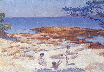 亨利·爱德蒙德·克罗斯的《卡巴松海滩》（Baigne Cul）