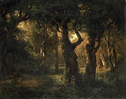 亚历山大·卡拉姆的《森林内部》