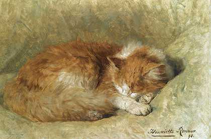 亨利·罗纳·克尼普的《睡猫》