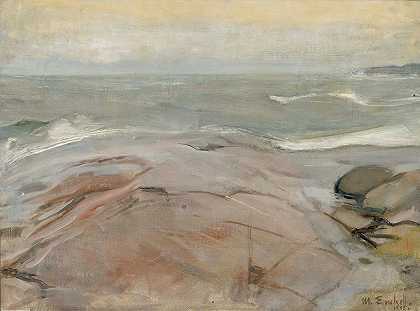 Magnus Enckell的《苏尔萨里岛的海滨风景》