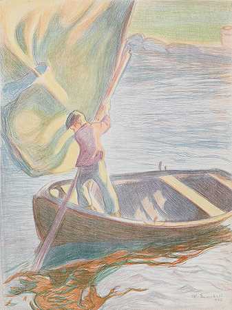 马格努斯·恩克尔的《男孩与帆船》