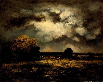 纳西塞·维吉尔·迪亚斯·德·拉佩尼亚的《暴风雨的风景》