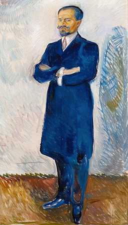 爱德华·蒙克的《欧内斯特·泰尔肖像》