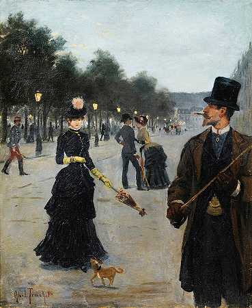 路易·阿贝尔·特鲁切特的《优雅的巴黎漫游》