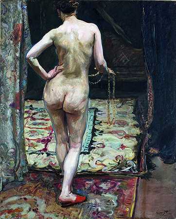 马克斯·斯莱沃格特的《背部女性裸体》