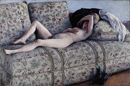 古斯塔夫·凯列博特的《沙发上的裸体》