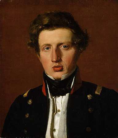 “Valdemar Hjartvar Købke（1813–1893），艺术家的兄弟，克里斯滕·Køb