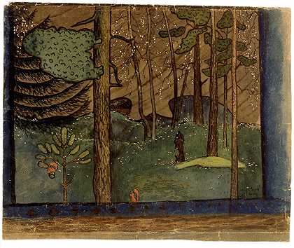雨果·辛伯格的《森林里的秋天》