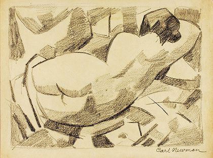 卡尔·纽曼的《躺着的裸女》