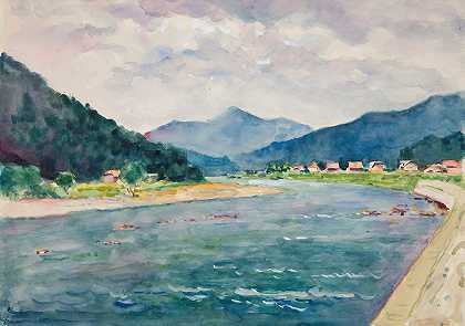 伊万·伊万内克的《带河流的山景》