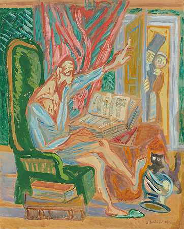齐格蒙特·瓦利泽夫斯基的《坐在扶手椅上的堂吉诃德》