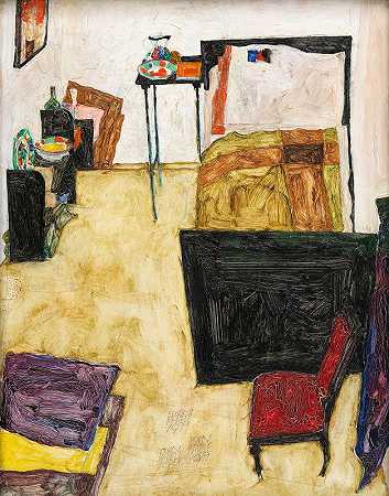 埃贡·席勒的《我的客厅》（Neulengbach的艺术家房间）