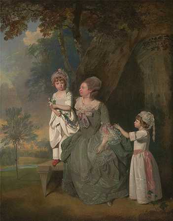 弗朗西斯·惠特利的《巴克莱夫人和她的孩子》