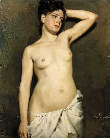 “女性裸体，阿尔伯特·埃德尔费尔特的研究”