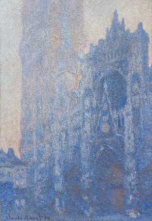 克劳德·莫奈的《鲁昂大教堂立面和阿尔巴内之旅（晨间效果）》