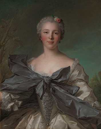 “Marie Françoise de la Cropte de St.Abre，侯爵夫人Argence（1714年出生），作者：Jean-Marc Nattier