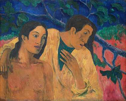 保罗·高更（Paul Gauguin）的《逃离（大溪地田园诗）》