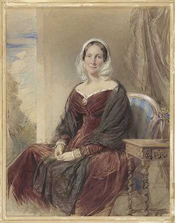 乔治·里士满的《一位坐着的女士的画像》