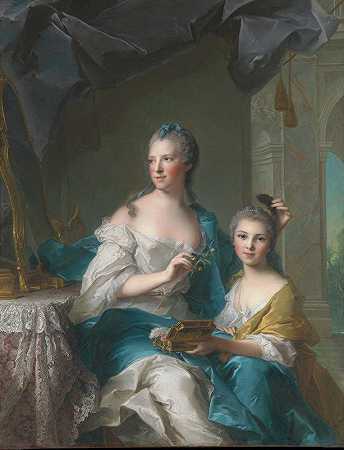 让-马克·纳蒂尔的《马索利埃夫人和她的女儿》