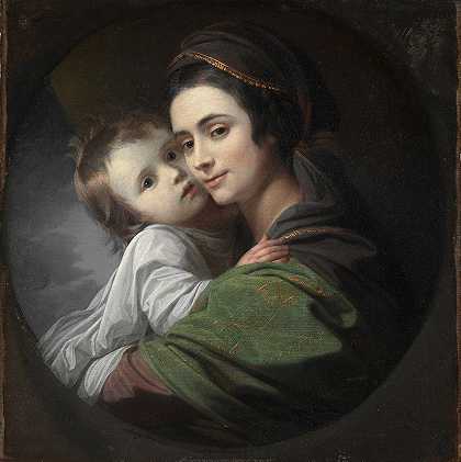本杰明·韦斯特的《伊丽莎白·谢韦尔·韦斯特和她的儿子拉斐尔》