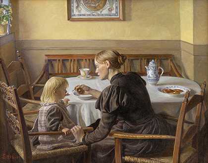 弗里茨·西伯格的《母亲与孩子》