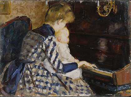 米娜·卡尔森·布雷德伯格的《在钢琴上》