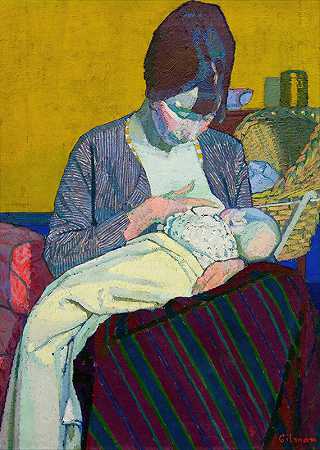 哈罗德·吉尔曼的《母亲与孩子》
