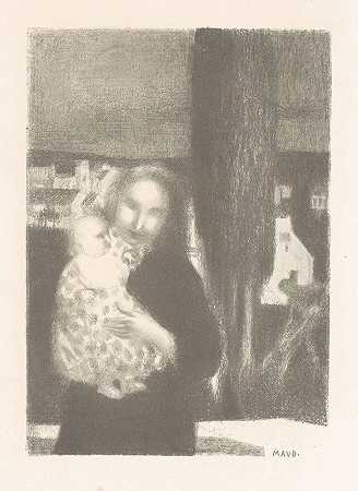 莫里斯·丹尼斯（Maurice Denis）的《母亲与婴儿在柏树上》