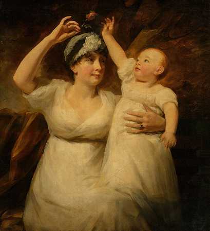 亨利·雷伯恩爵士的《格雷厄姆·杨夫人与孩子》
