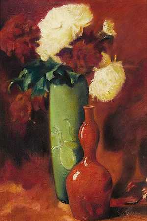 埃米尔·卡尔森的《花束与花瓶》